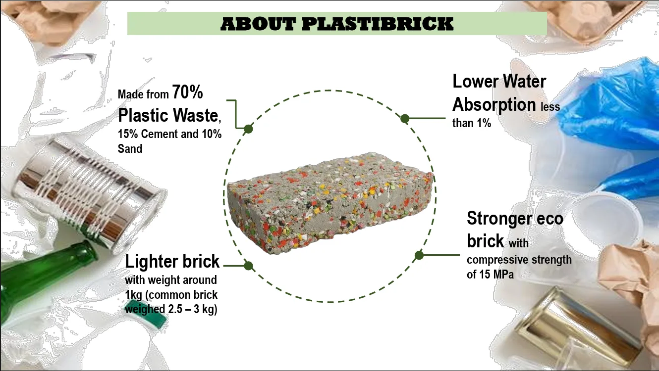 PLASTIBRICK: ECO BRICK FROM PLASTIC WASTE